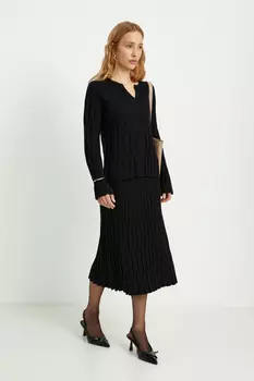 Вязаная юбка силуэта трапеция