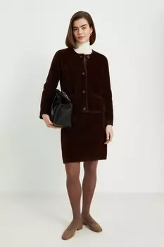 Вязаная юбка силуэта трапеция