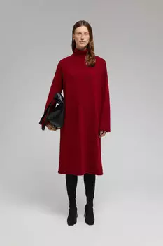 Вязаное платье с шерстью и кашемиром