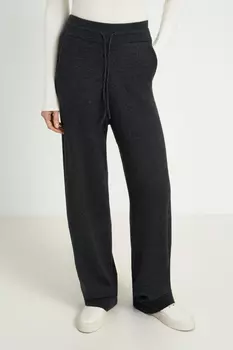 Вязаные брюки на резинке