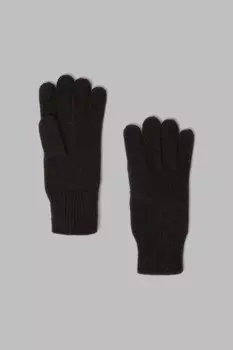 Вязаные перчатки с шерстью