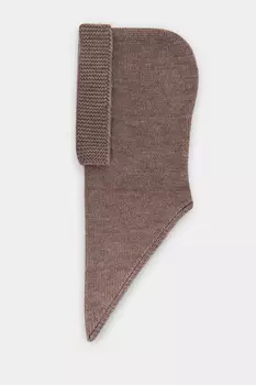 Вязаный капор с добавлением шерсти