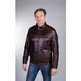 Мужская кожаная куртка JÄRVINEN укороченная