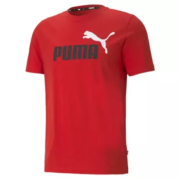 Футболка мужская Puma ESS+ 2 Col Logo Tee (S; 44-46; red (красный); 58675911-S)