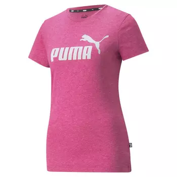Футболка женская Puma ESS Logo Heather Tee (XS; 40-42; green (зеленый); 58687606-XS)