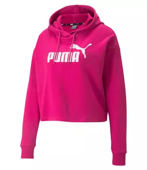 Худи Puma ESS Cropped Logo Hoodie Tr (XS) (XS; 40-42; purple (фиолетовый); 58687086-XS)