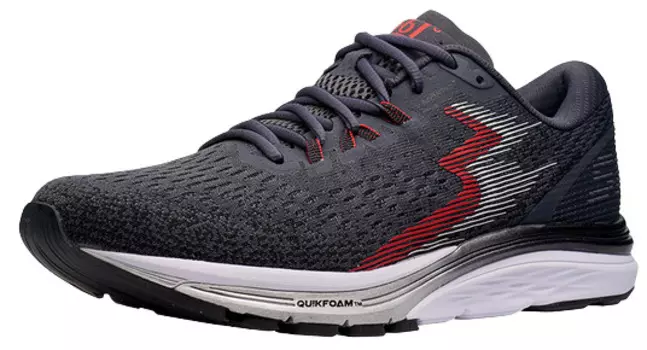 Кроссовки мужские 361-SPIRE 4 (серый/красный USA 12 || UK 11 || RUS 45 || Y001-731-12)