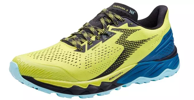Кроссовки мужские 361 YUSHAN 3 (желтый/черный USA 10.5 || UK 9.5 || RUS 43 || Y2303-7309-105)