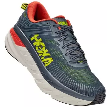 Кроссовки мужские Hoka M BONDI 7 (TURBULENCE / CHILI, 11,0, 1110518TCHL11)