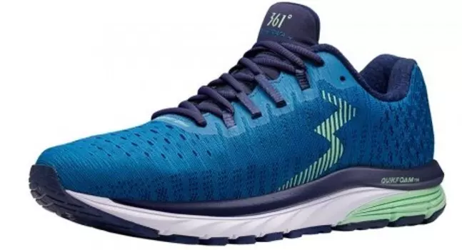 Кроссовки женские 361 STRATA 4 Wide (голубой/зеленый USA5.5|UK3.5|RUS34 Y078-6265-55)