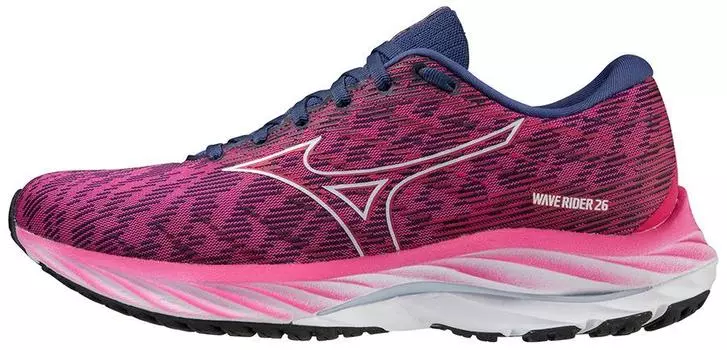 Кроссовки женские Mizuno WAVE RIDER 26 (FFuchsia/HBlue/Innuendo USA 8.5 || UK 6 || RUS 38 || J1GD2203-27-6UK)