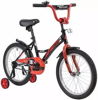 NOVATRACK STRIKE 18" Велосипед детский 18, черный/красный