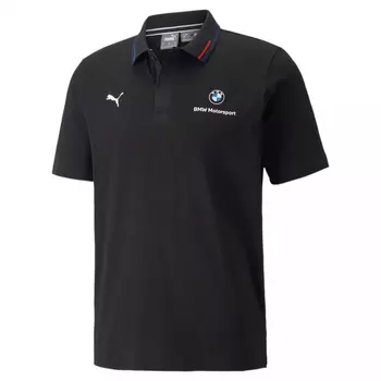 Поло мужское Puma BMW MMS Polo (S; 44-46; black (черный); 53337701-S)