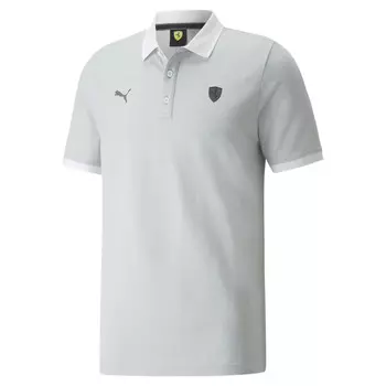 Поло мужское Puma Ferrari Style 2 tone Polo (S; 44-46; white (белый); 53334106-S)