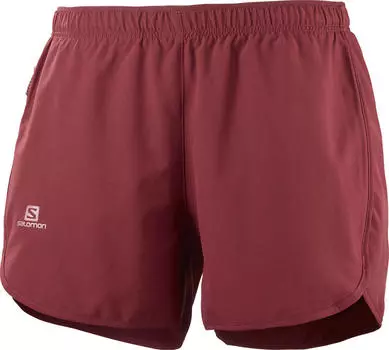 Шорты женские SALOMON AGILE SHORT W (XS; bordeaux (бордовый); LC1609600-P-XS)