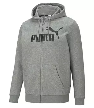 Толстовка мужская Puma ESS Big Logo FZ Hoodie FL (S; 44-46; grey (серый); 58669803-S)