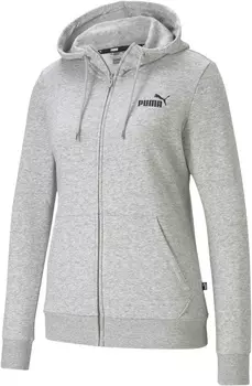 Толстовка Puma Essentials Small Logo Full-Zip Hoodie Track (XS) (XS; 40-42; grey (серый); 58681304-XS)