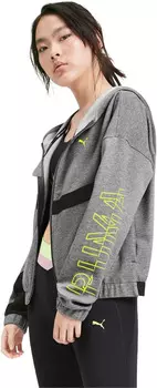 Толстовка Puma HIT Feel It Sweat Jacket (XS) (XS; 40-42; grey (серый); 51832307-XS)