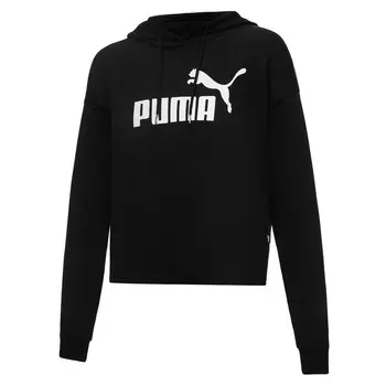 Толстовка женская Puma ESS Cropped Logo Hoodie TRВ (XS; 40-42; black (черный); 58687001-XS)