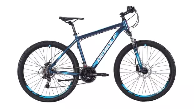 Велосипед Dewolf Ridly 40 (темно-синий/белый/светло-голубой/черный, 16, DWF2126070016)