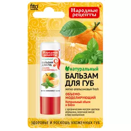 Бальзам для губ Мятно-апельсиновый fresh серии Народные Рецепты