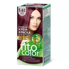 Cтойкая крем-краска для волос серии Fito Сolor, тон 5.61 спелая вишня