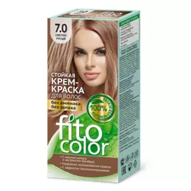Cтойкая крем-краска для волос серии Fito Сolor, тон 7.0 светло-русый