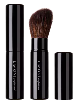 №30 Кисть выдвижная для пудры и румян со срезанным углом (коза), Limoni