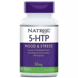 5-гидрокситриптофан, 50 мг, 45 капсул, Natrol