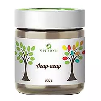 Агар-агар (растительный желатин), 100 г, Оргтиум