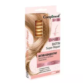 Актив концентрат для густоты и плотности тонких волос, 8х5 мл, Compliment