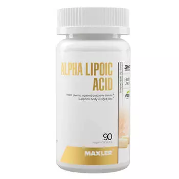 Альфа-липоевая кислота, 90 капсул, MAXLER