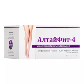 АлтайФит-4 Тромбофлебитный фитосбор, 20 фильтр-пакетов по 2 г, Алфит Плюс
