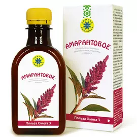 «Амарантовое» - масло льняное с экстрактом амаранта, 200 мл, Компас Здоровья