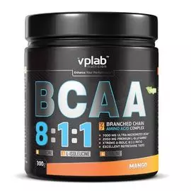 Аминокислоты BCAA 8:1:1, вкус «Манго», 300 гр, VPLab