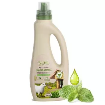 Антибактериальное гипоаллергенное чистящее эко средство для пола с эфирным маслом «Мелисса», 750 мл, BioMio