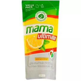 Антибактериальное концентрированное средство для мытья посуды «Лимон», 1 л, Mama Ultimate