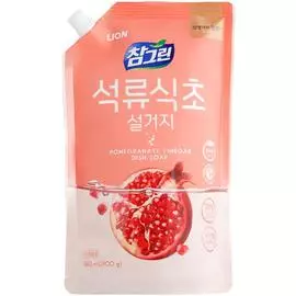 Антибактериальное средство для мытья посуды, овощей, фруктов и детских принадлежностей Chamgreen (гранат), 860 мл, CJ Lion