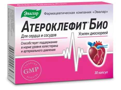 Атероклефит Био, 30 капсул, Эвалар