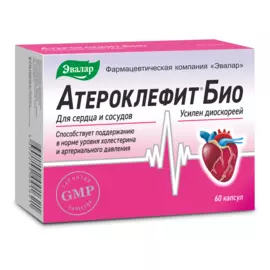 Атероклефит Био для сердца и сосудов, 60 капсул, Эвалар