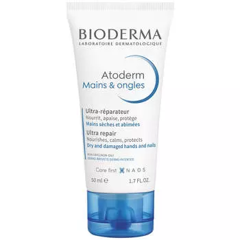 Atoderm Крем для рук и ногтей Легкий увлажняющий, 50 мл, Bioderma