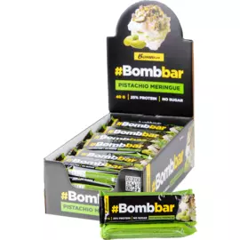 Батончики протеиновые в шоколаде Фисташковая меренга, 30 шт*40 г, Bombbar