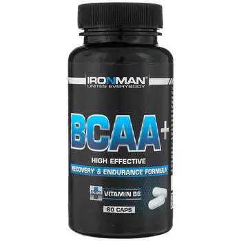 BCAA+, 60 капсул, IRONMAN