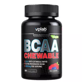 BCAA со вкусом красных ягод, 120 жевательных таблеток, VPLab