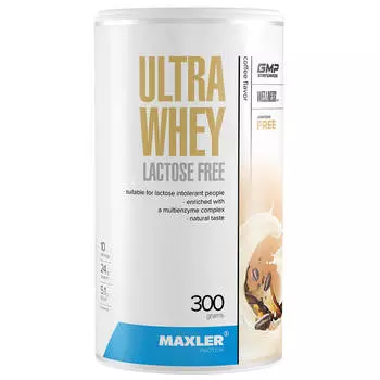 Безлактозный протеин Ultra Whey Lactose Free, вкус Кофе, 300 г, MAXLER