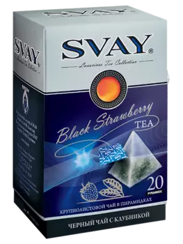 Чай Black Strawberry, 20*2,5 г, Svay