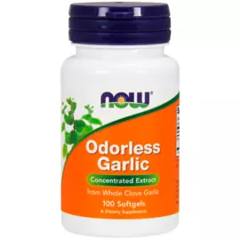 Чесночное масло без запаха, 100 капсул, NOW