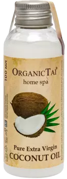Чистое кокосовое масло холодного отжима, 100 мл, OrganicTai
