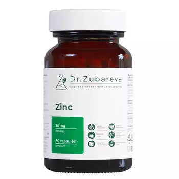 Цинк Хелат, 60 капсул, Dr. Zubareva