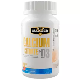Цитрат кальция+Витамин D3, 120 капсул, Maxler
